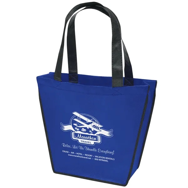 Non-Woven Polypropylene Tote with unique reverse trapezoid shape.... from ASI 37940 Bag Makers Inc