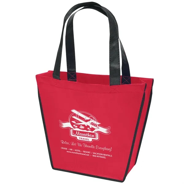 Non-Woven Polypropylene Tote with unique reverse trapezoid shape.... from ASI 37940 Bag Makers Inc
