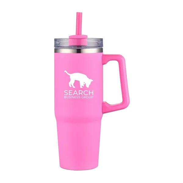 30oz Stainless Steel Travel Mug with Straw... from ASI 90859 Tempo Industries Inc / Tempo Tempoline