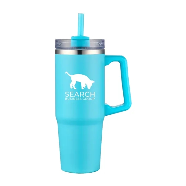 30oz Stainless Steel Travel Mug with Straw... from ASI 90859 Tempo Industries Inc / Tempo Tempoline