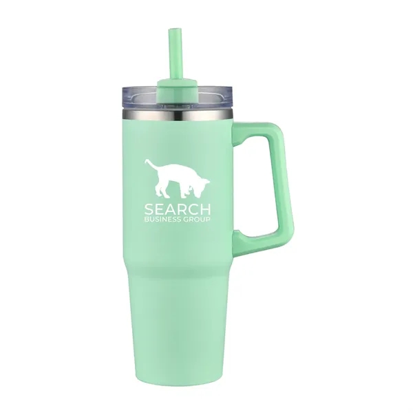 30oz Stainless Steel Travel Mug with Straw... from ASI 90859 Tempo Industries Inc / Tempo Tempoline