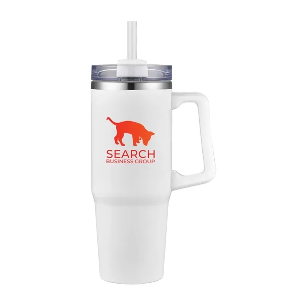 30oz Stainless Steel Travel Mug with Straw... from ASI 90859 Tempo Industries Inc / Tempo Tempoline