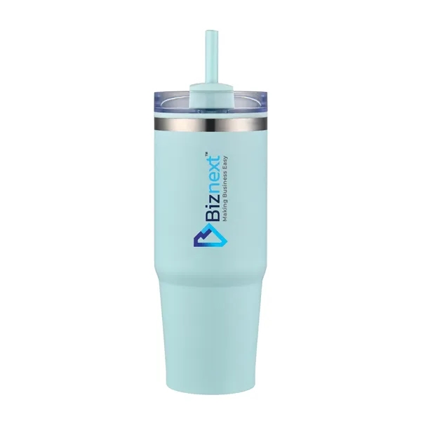 30oz Stainless Steel Travel Tumbler with Straw... from ASI 90859 Tempo Industries Inc / Tempo Tempoline