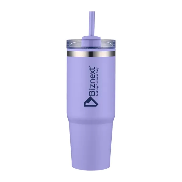 30oz Stainless Steel Travel Tumbler with Straw... from ASI 90859 Tempo Industries Inc / Tempo Tempoline