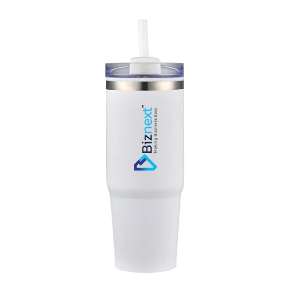 30oz Stainless Steel Travel Tumbler with Straw... from ASI 90859 Tempo Industries Inc / Tempo Tempoline