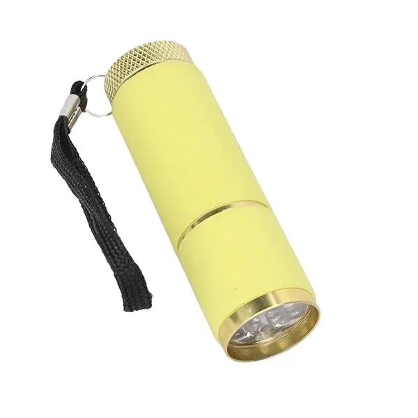 Aluminum alloy mini portable 9 LED flashlight with laser engraving on... from ASI 37218 Athena Promo (tm)