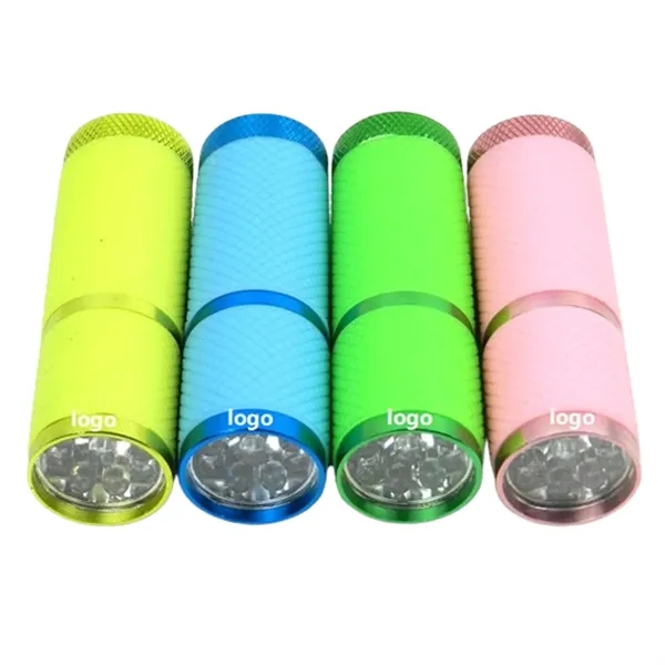 Aluminum alloy mini portable 9 LED flashlight with laser engraving on... from ASI 37218 Athena Promo (tm)