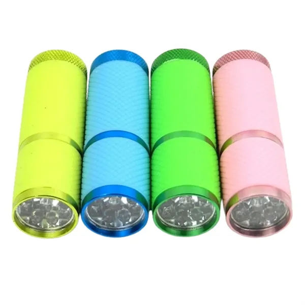 Aluminum alloy mini portable 9 LED flashlight with laser engraving on... from ASI 37218 Athena Promo (tm)