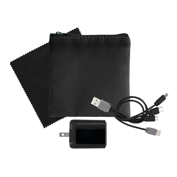 RPET Fast Charger, Cable & Cloth Kit... from ASI 30208 A P Specialties / AP Specialties