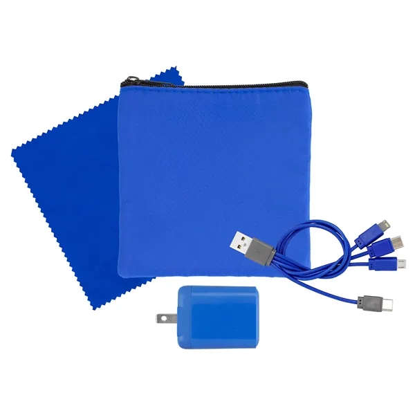 RPET Fast Charger, Cable & Cloth Kit... from ASI 30208 A P Specialties / AP Specialties