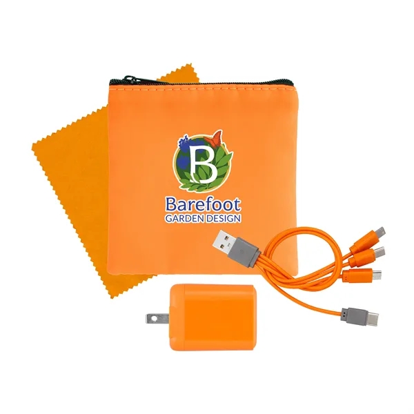 RPET Fast Charger, Cable & Cloth Kit... from ASI 30208 A P Specialties / AP Specialties