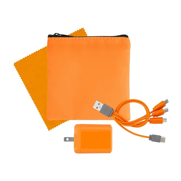 RPET Fast Charger, Cable & Cloth Kit... from ASI 30208 A P Specialties / AP Specialties