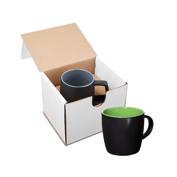 12 ounce ceramic mug with a kraft gift box.... from ASI 79530 Prime Line