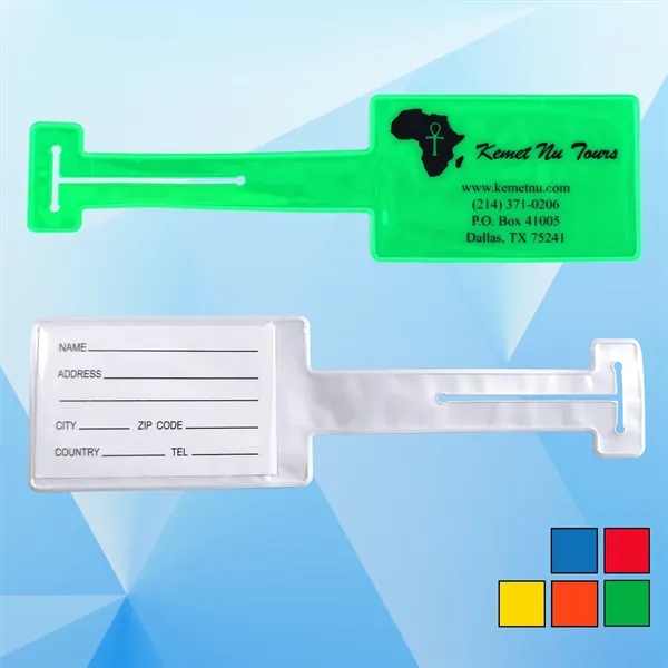 PVC Luggage Tag, Fast Ship, Most Popular... from ASI 74585 Nu Promo International / Nu Promo Line