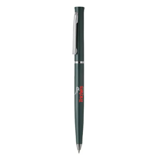 Ultra slim, twist action plastic ballpoint pen with solid opaque color.... from ASI 31517 Admart Products / Admart Line