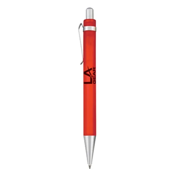 Wide body ballpoint pen with brushed silver clip and trim.... from ASI 31517 Admart Products / Admart Line
