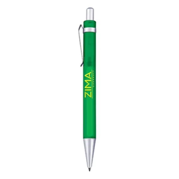 Wide body ballpoint pen with brushed silver clip and trim.... from ASI 31517 Admart Products / Admart Line