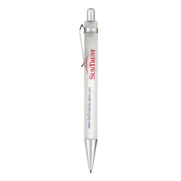 Wide body ballpoint pen with brushed silver clip and trim.... from ASI 31517 Admart Products / Admart Line
