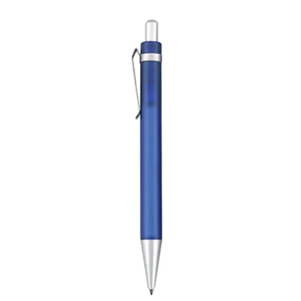 Wide body ballpoint pen with brushed silver clip and trim.... from ASI 31517 Admart Products / Admart Line