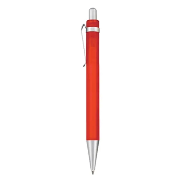 Wide body ballpoint pen with brushed silver clip and trim.... from ASI 31517 Admart Products / Admart Line