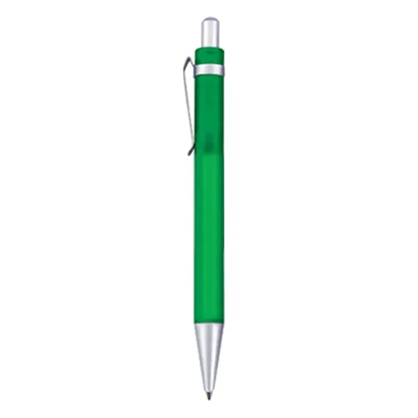 Wide body ballpoint pen with brushed silver clip and trim.... from ASI 31517 Admart Products / Admart Line