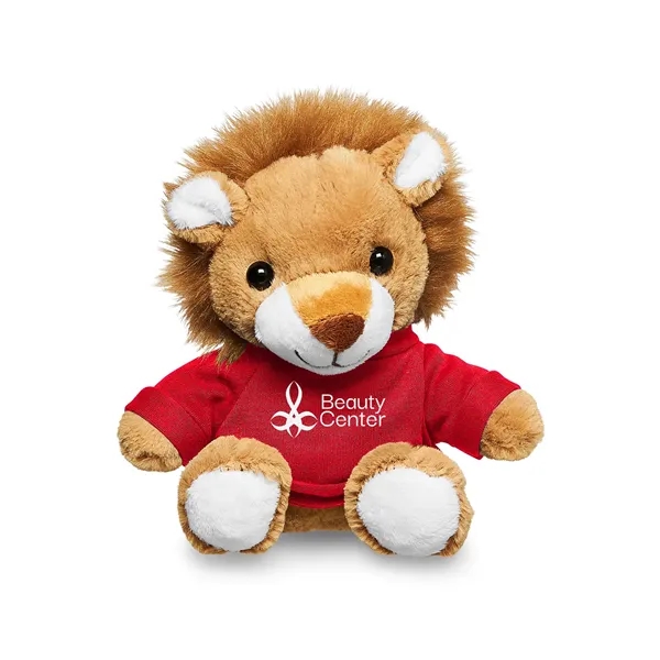 Adorable tan plush lion available in your choice of 9 t-shirt... from ASI 79530 Prime Line