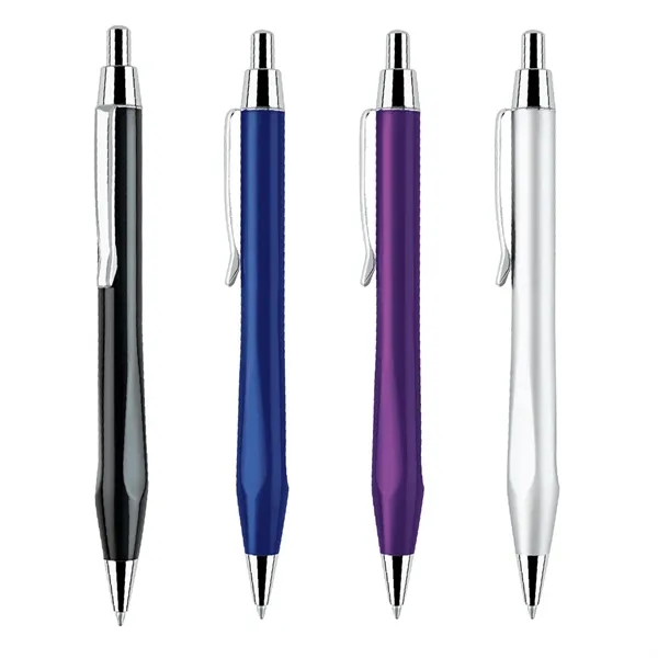 Stylish click action ballpoint pen with triangular grip.... from ASI 31517 Admart Products / Admart Line