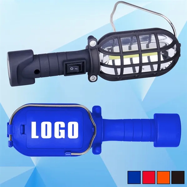 Compact COB LED trouble light with magnetic base, hanger hook, and... from ASI 74585 Nu Promo International / Nu Promo Line