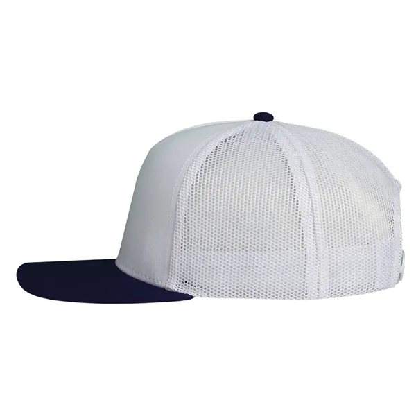 Deluxe Two-Tone Trucker Cap having many features. Profile: High profile.... from ASI 80129 Quake City Caps