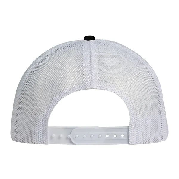 Deluxe Two-Tone Trucker Cap having many features. Profile: High profile.... from ASI 80129 Quake City Caps