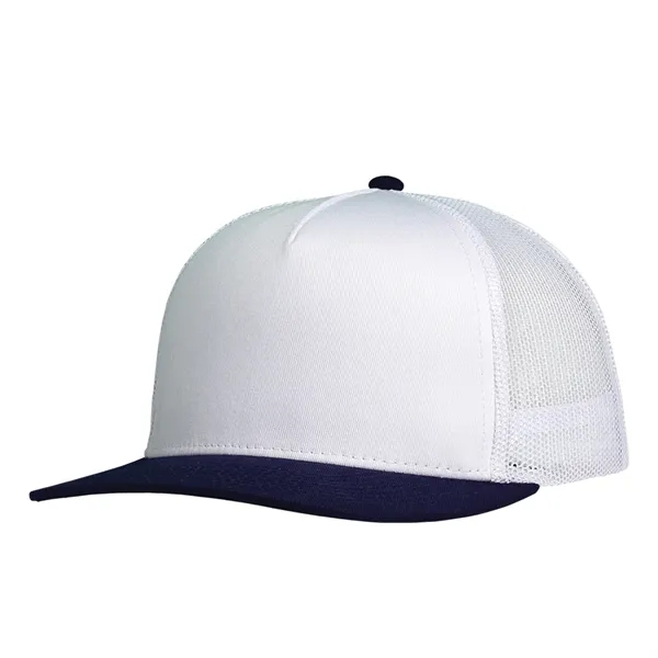 Deluxe Two-Tone Trucker Cap having many features. Profile: High profile.... from ASI 80129 Quake City Caps