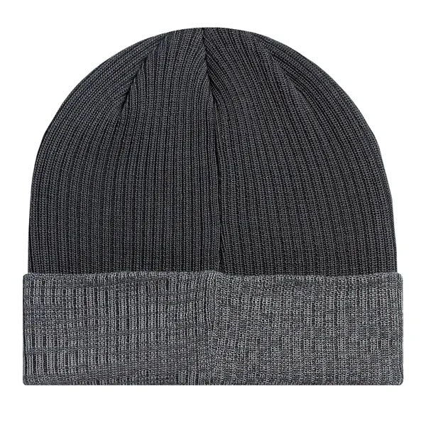 Marled Cuff Beanie having many features. Fabrication: Regular gauge knit. Fabric... from ASI 80129 Quake City Caps