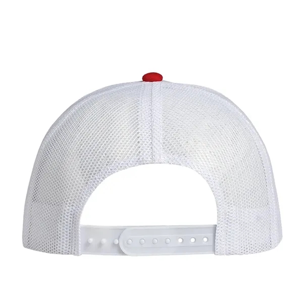 Deluxe Two-Tone Trucker Cap having many features. Profile: High profile.... from ASI 80129 Quake City Caps