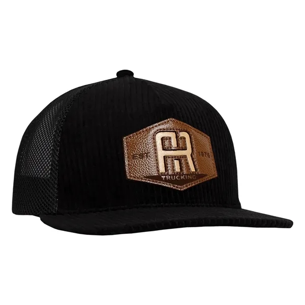 High profile structured deluxe corduroy trucker cap.... from ASI 80129 Quake City Caps