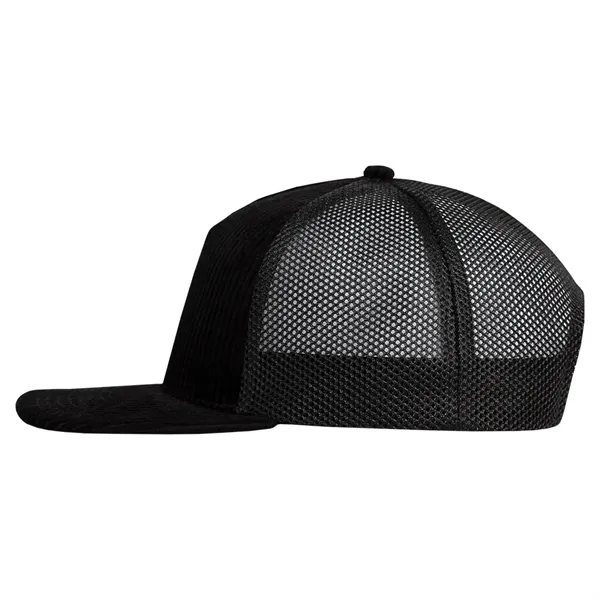 High profile structured deluxe corduroy trucker cap.... from ASI 80129 Quake City Caps