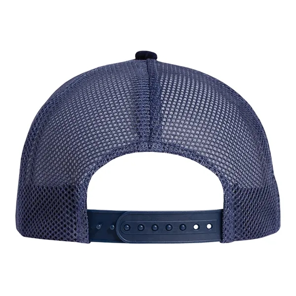 High profile structured deluxe corduroy trucker cap.... from ASI 80129 Quake City Caps