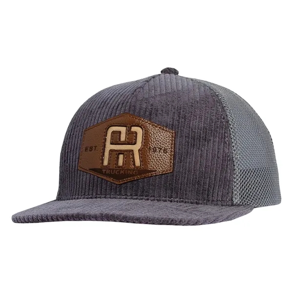 High profile structured deluxe corduroy trucker cap.... from ASI 80129 Quake City Caps