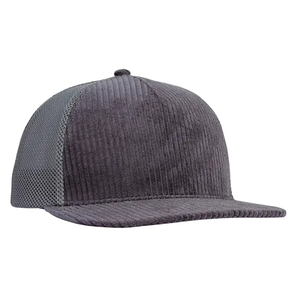 High profile structured deluxe corduroy trucker cap.... from ASI 80129 Quake City Caps