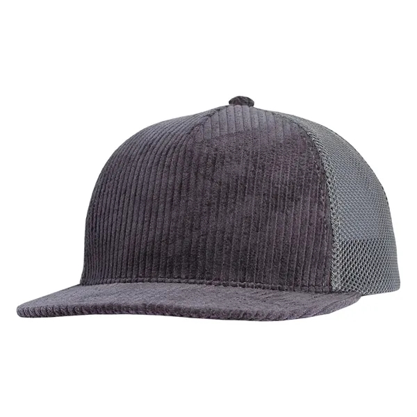 High profile structured deluxe corduroy trucker cap.... from ASI 80129 Quake City Caps