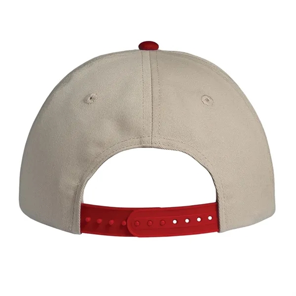 Deluxe Two-Tone Chino Twill Cap having many features. Profile: High profile.... from ASI 80129 Quake City Caps