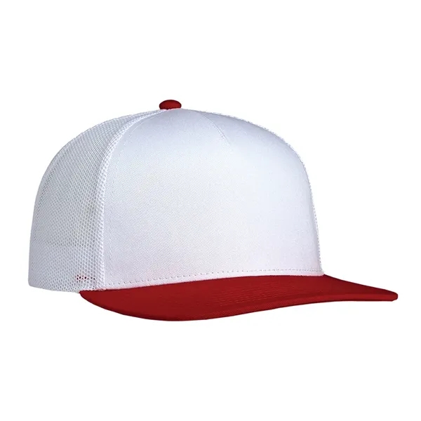 Deluxe Two-Tone Trucker Cap having many features. Profile: High profile.... from ASI 80129 Quake City Caps