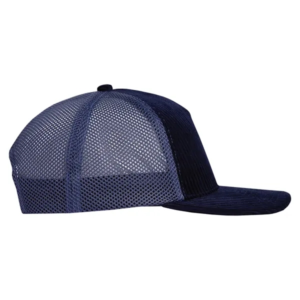 High profile structured deluxe corduroy trucker cap.... from ASI 80129 Quake City Caps