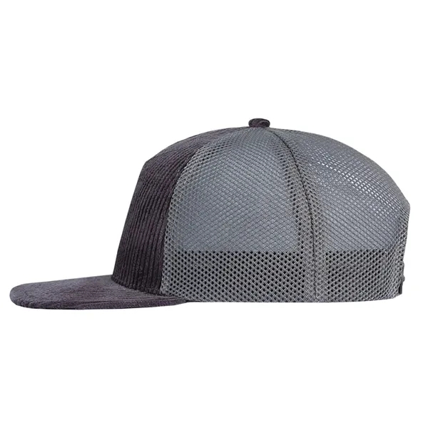 High profile structured deluxe corduroy trucker cap.... from ASI 80129 Quake City Caps