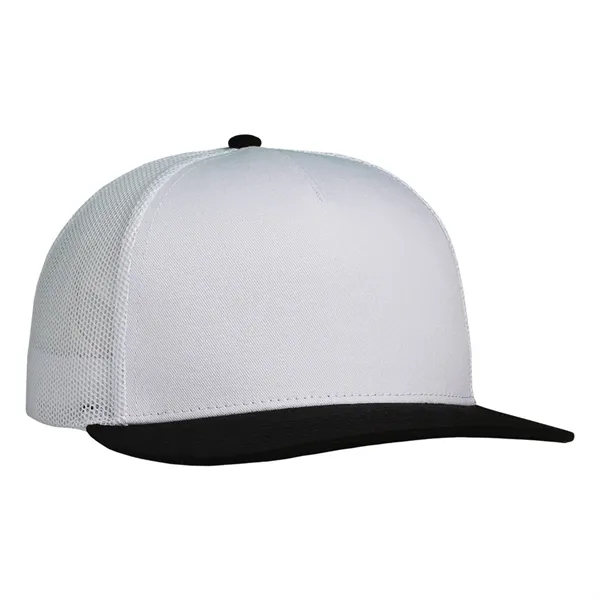 Deluxe Two-Tone Trucker Cap having many features. Profile: High profile.... from ASI 80129 Quake City Caps