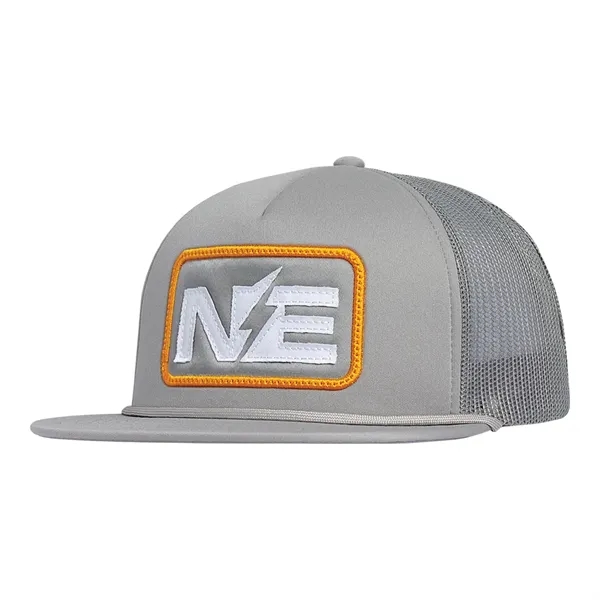 High profile, structured deluxe foam front trucker cap.... from ASI 80129 Quake City Caps