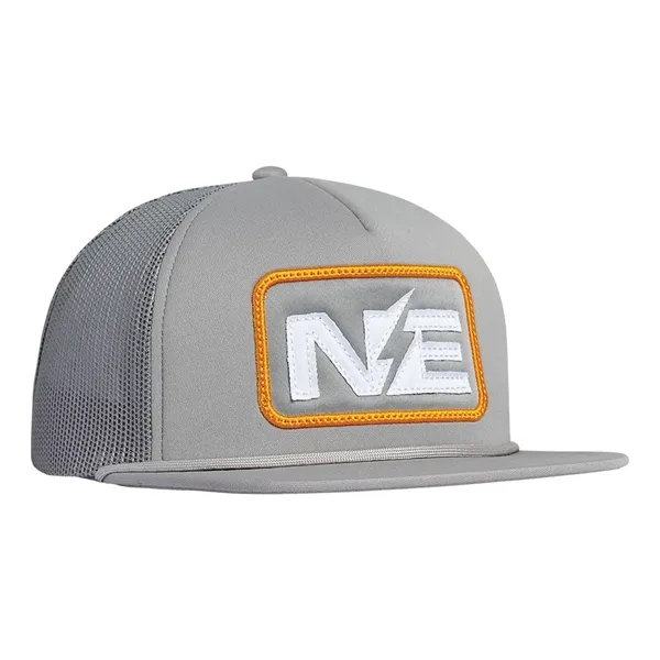 High profile, structured deluxe foam front trucker cap.... from ASI 80129 Quake City Caps