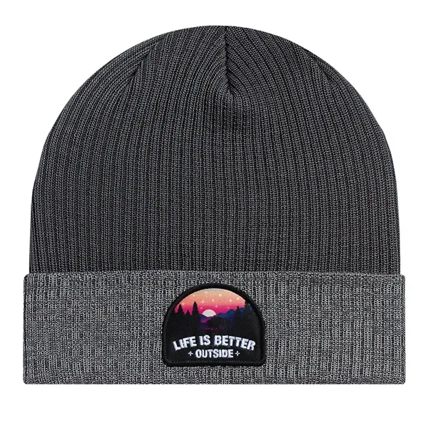 Marled Cuff Beanie having many features. Fabrication: Regular gauge knit. Fabric... from ASI 80129 Quake City Caps