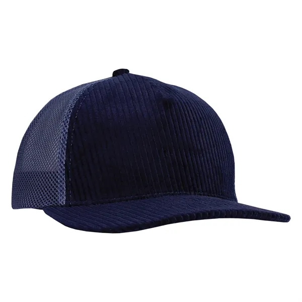 High profile structured deluxe corduroy trucker cap.... from ASI 80129 Quake City Caps
