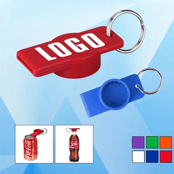 Dual Function Bottle And Tab Opener Key Chain, Large Flat Surface... from ASI 74585 Nu Promo International / Nu Promo Line
