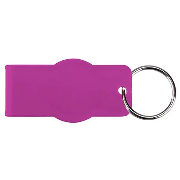 Dual Function Bottle And Tab Opener Key Chain, Large Flat Surface... from ASI 74585 Nu Promo International / Nu Promo Line